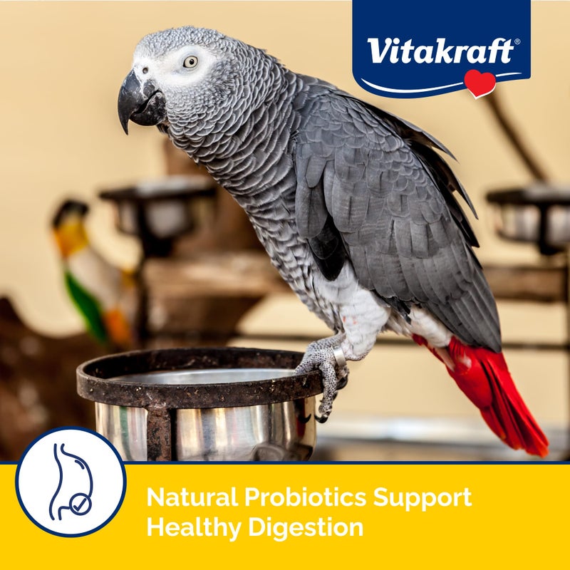 Vitakraft طعام الببغاء فيتاكرافت مينو بريميوم - مدعم بالفيتامينات - طعام المكاو، الأمازون، الكونور، والببغاء للطيور الكبيرة 5 باوند (عبوة من 1) - Image 4